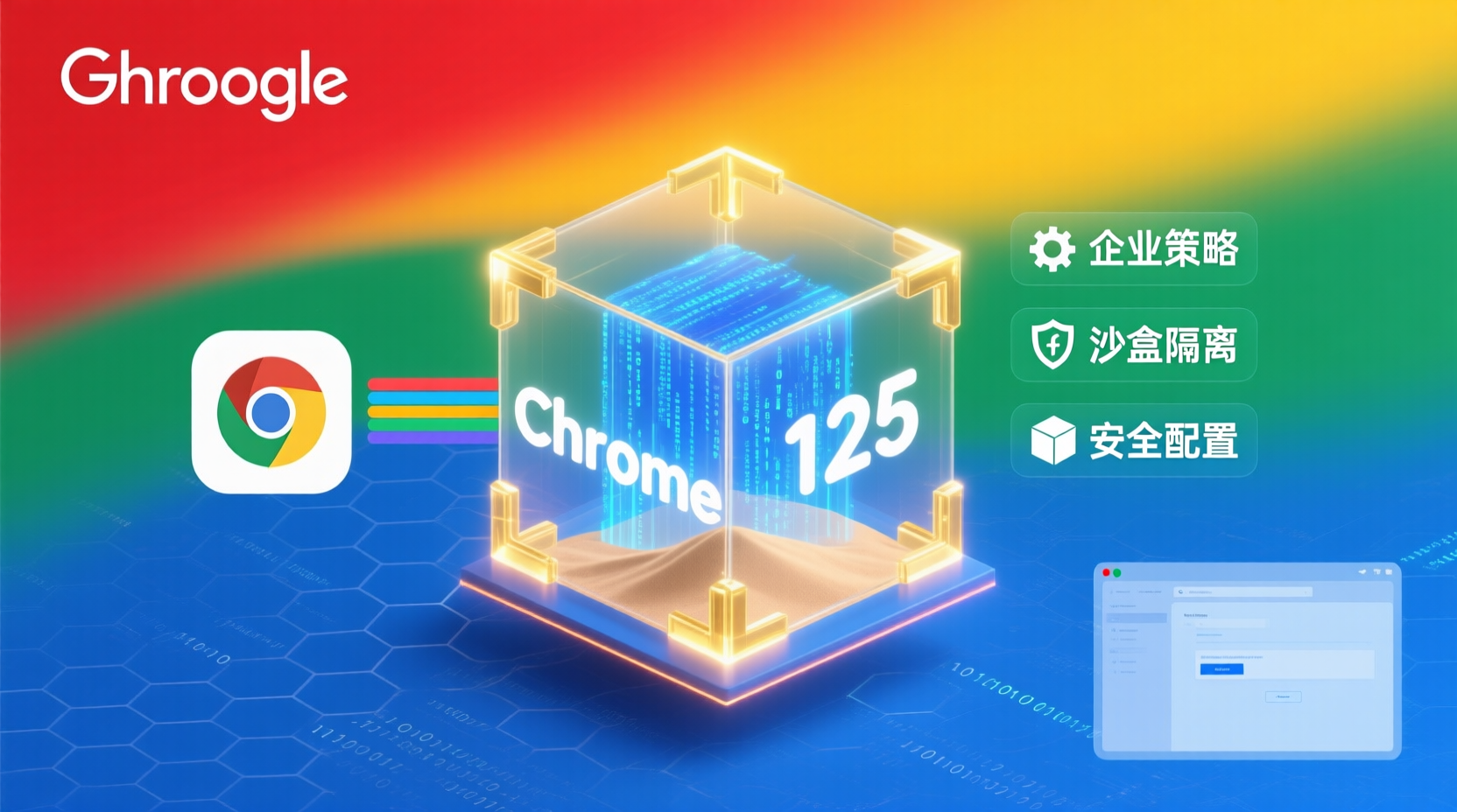 Chrome 125 企业策略沙盒隔离配置